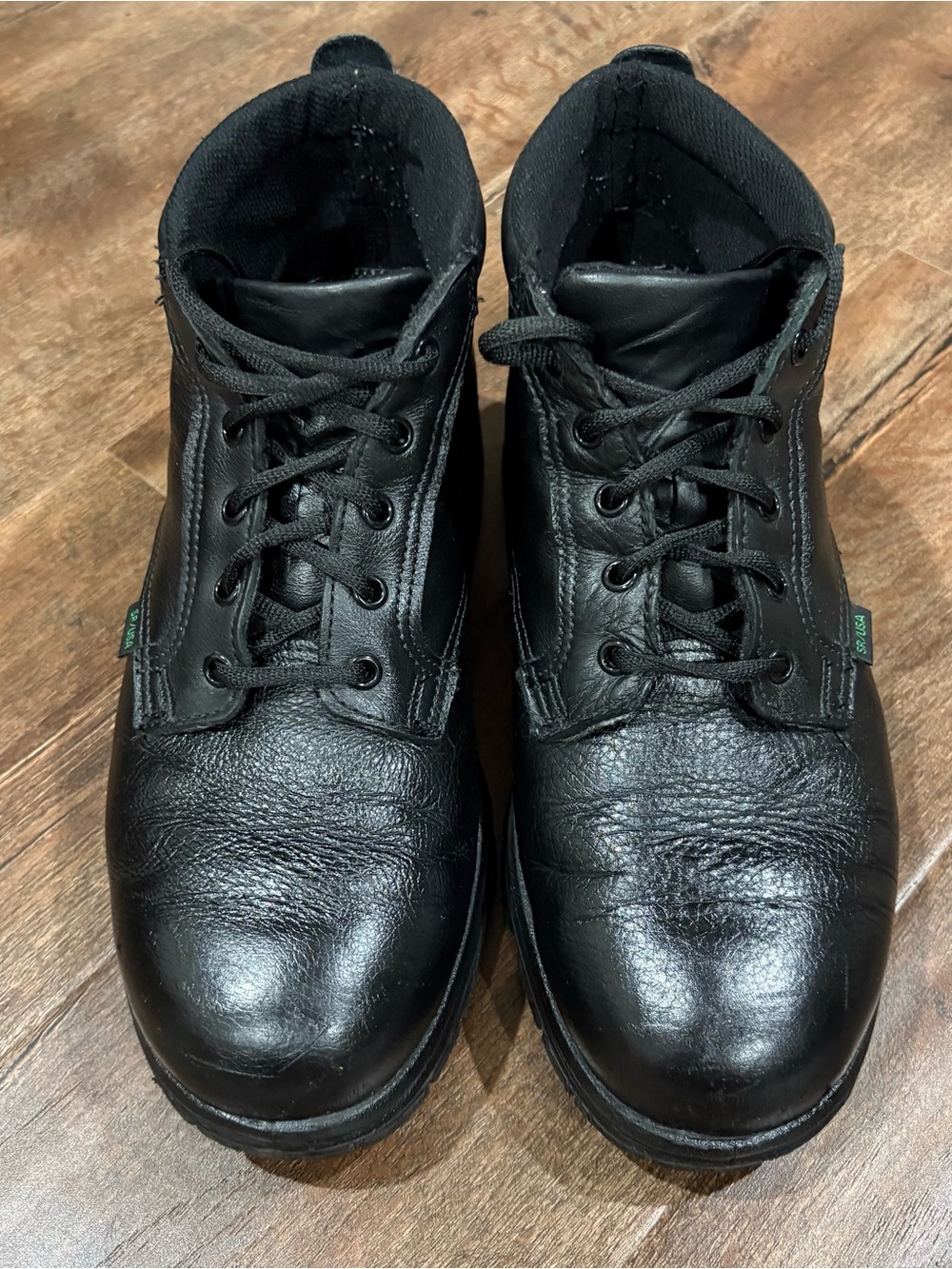 Thorogood 834-6906 Safety Toe Work Boots Black Leather USA Made Men’s 9W